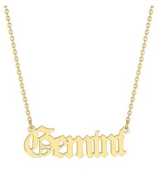 Gemini Horoscope Birth Star Sign Zodiac Astrology Necklace Birthday Gift