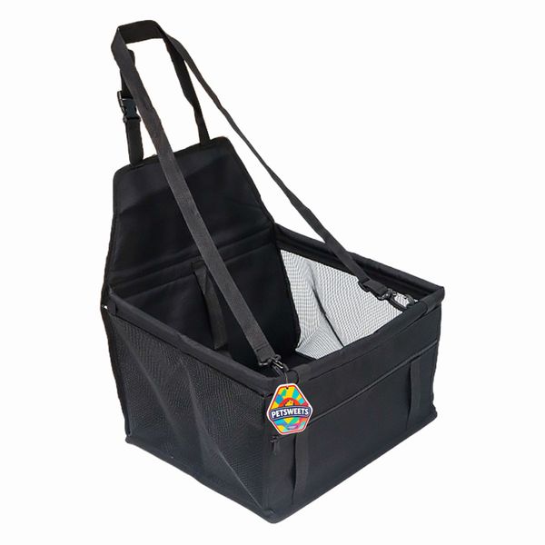 Black Waterproof Pet Dog Car Seat Booster Carrier Box