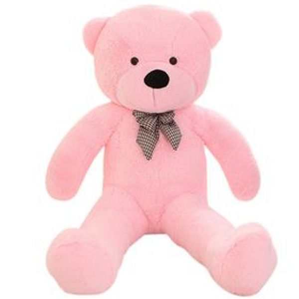 JP Portable Giant Cuddly Plush Teddy Bear with Bow-Tie- Pink 160cm