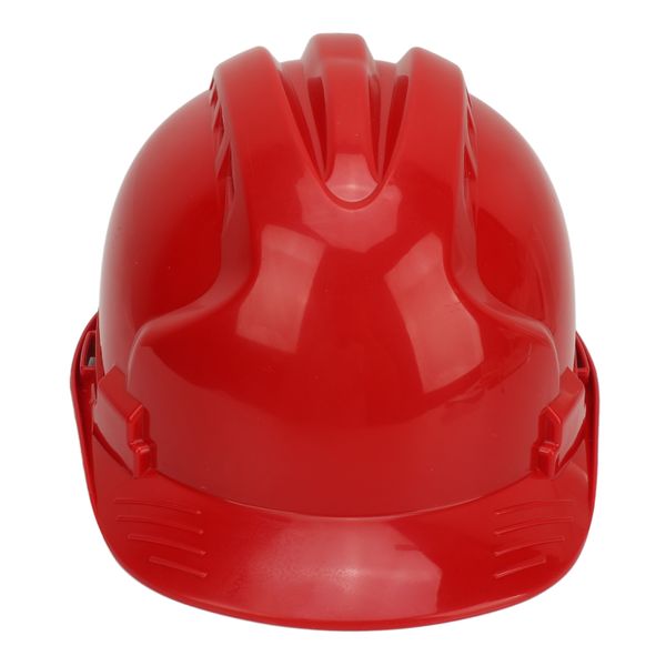 Safety Helmet Hard Hat for Construction, ABS Impact Resistant, Red
