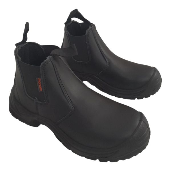 SMTE-Slip-on Men's Safety Shoes - Black