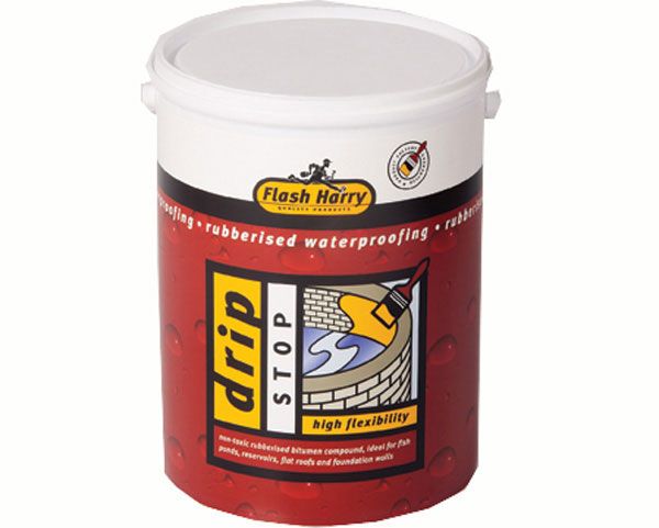 Flash Harry Drip Stop Fibre Waterproofing - Black (1L)