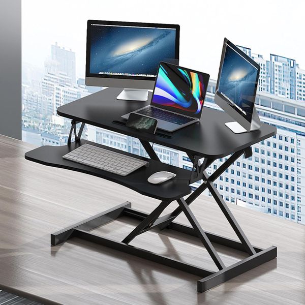 Lift Standing Desk Height Adjustable Converter Riser with Keyboard Tray