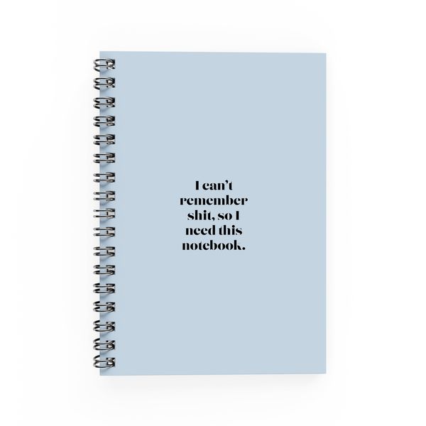 A5 Notebook - I Can't Remember
