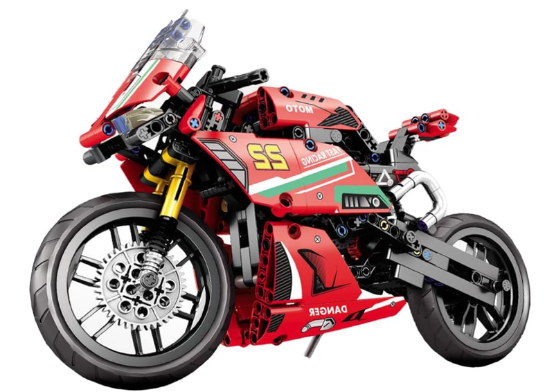 SamMag Biz Racing Motorcycle Building Blocks Adults &amp; Enthusiasts- 470 Pcs
