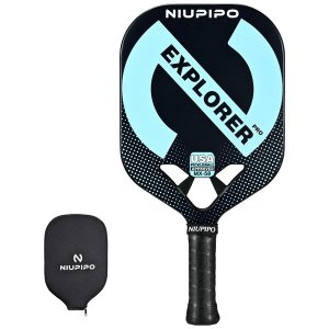 NIUPIPO Explorer PRO MX-58 Edgeless Pickleball Paddle with Protective Cover