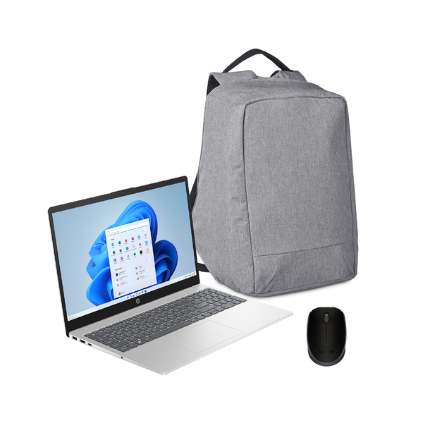 HP Intel Core i5-1334U + Palencia Anti-Theft Laptop Bag + Logitech Mouse Bundle