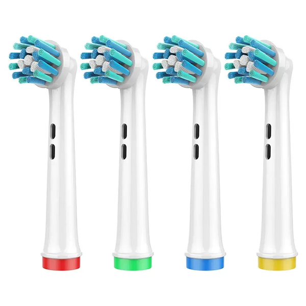 Food Grade- 4x TwistAction Floss Clean Electric Toothbrush Heads - Medium