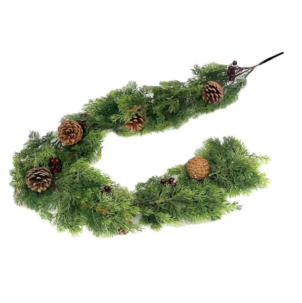 Pine Garland with Cone Berries - 120cm
