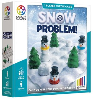 SmartGames Snow Problem - Logic Puzzle Game with 80 Challenges for Ages 8+