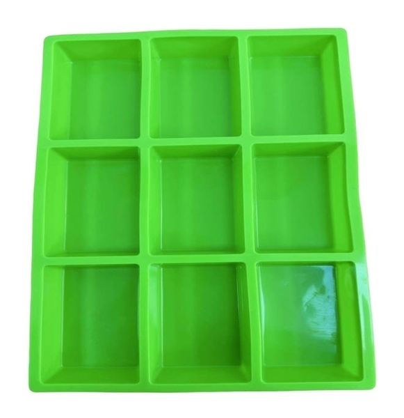 9 Cavity Silicone Mini Loaf Pan For Baking Cake Bread Meatloaf