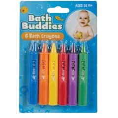 Bath Buddy - Bath Crayons - Assorted Colours - 6 Pieces