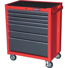 Yamoto 7 Drawer Roller Cabinet Red