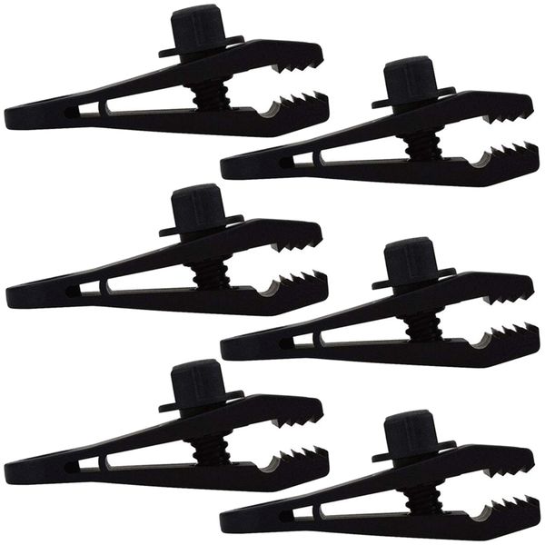Adjustable Heavy Duty Lock Grip for Tarp Shade Cloth Reusable Clamp -6Pcs