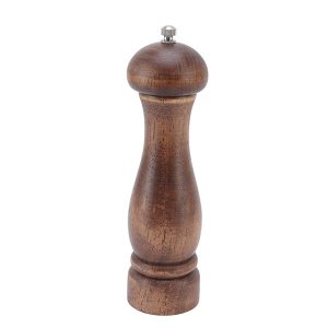 Pepper Mill Adjustable Thickness Refillable Retro Wooden Spice Grinder