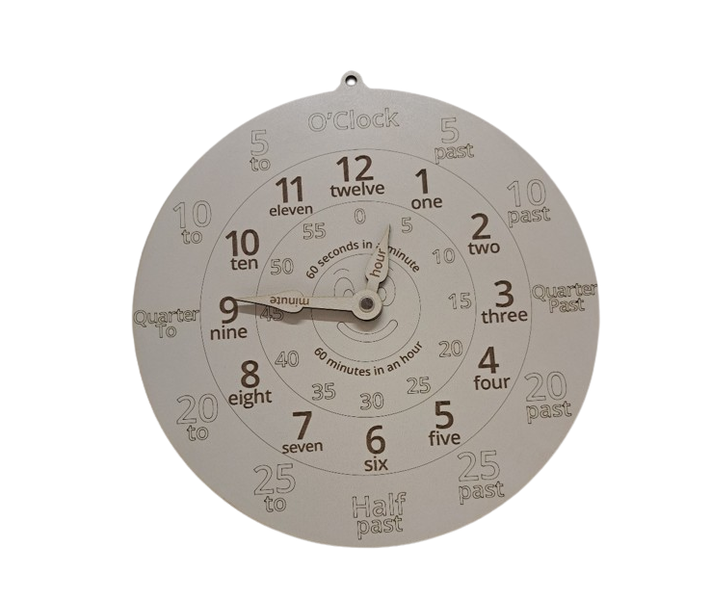 Clock Teaching Time Home School