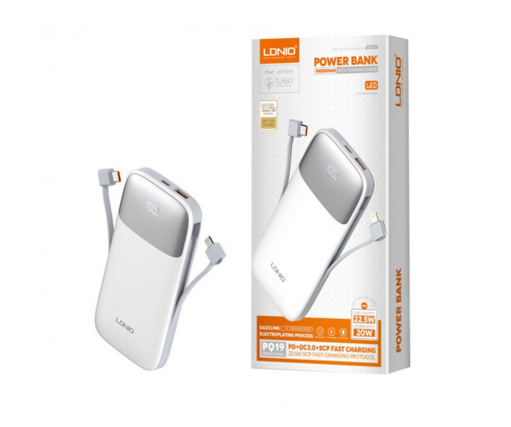 LDNIO PQ19 10000mAh 22.5W Fast Charging Power Bank