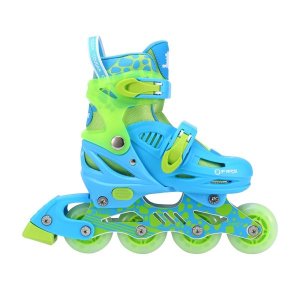 Cougar Junior Inline Skates set with 4-Piece Protection Set Red