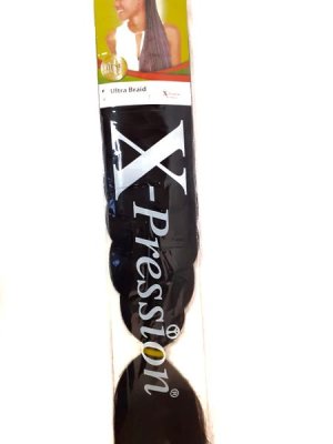Expression - Ultra Braiding Kanekalon Hair - Colour 1 - Jet black