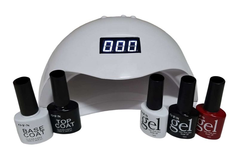 Gimme Giftset - 48W LED UV Lamp For Delish Gelish Nails &amp; 3 Colors