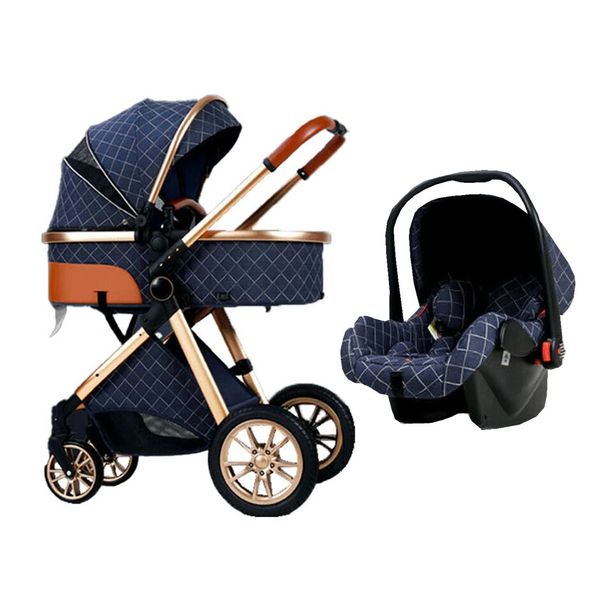 Multi-Functional 3 in 1 High Pram &amp; Light Folding Baby Stroller