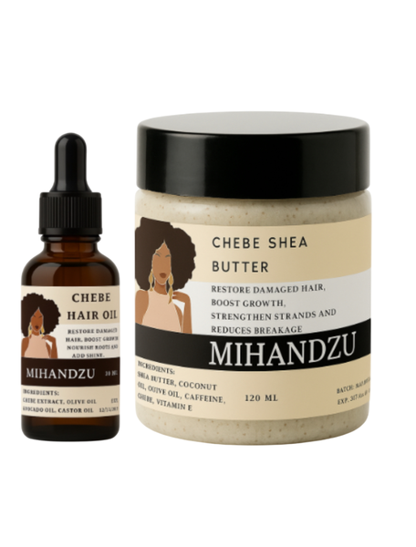 Chebe Hair Growth Set - Hair Growth Oil &amp; Shea Butter - Hair Growth Combo
