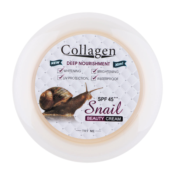 Set of 2 Snail Beauty Cream with SPF 45