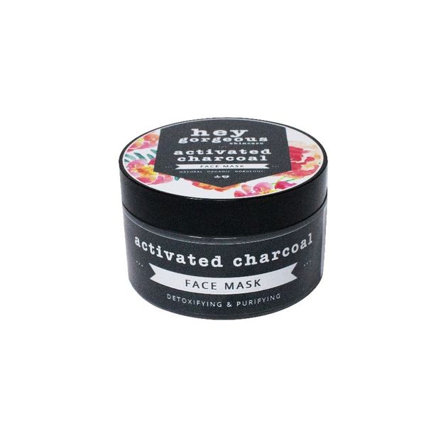 Hey Gorgeous, Activated Charcoal Facial Mask, 100g
