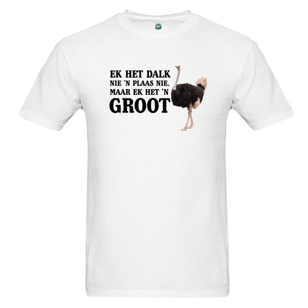 Groot Volstruis Afrikaans Adult Humour Mens T-Shirt Short Sleeve
