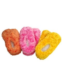 Feather Fluffy Slipper Socks - Set Of 3