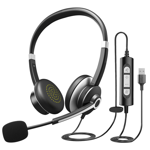 Noise Cancelling Call Center Business Headphones For Telephone Calls