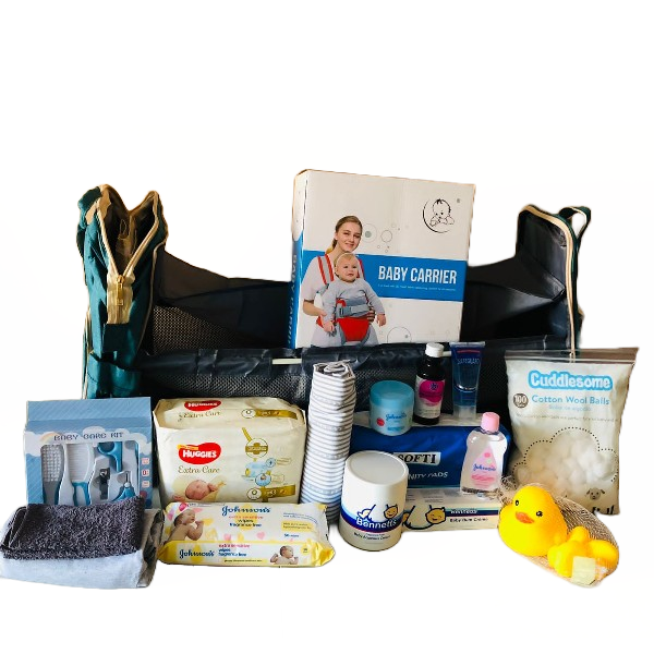 Pre-Packed Hospital/ Maternity Bag With Baby Carrier | Huggies