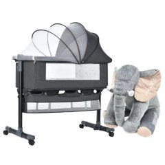 Belecoo Elephant Pillow &amp; 3in1 Foldable Baby Bassinet Cot Bed/Crib Combo
