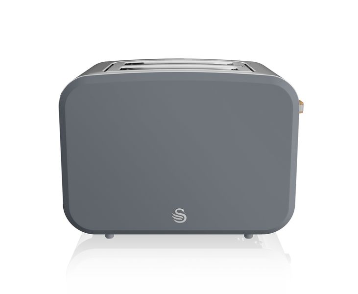 Swan Nordic 2 Slice Stainless Steel Toaster with Rubberised Finish