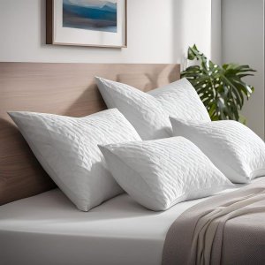 Quilted Waterproof Pillow Protectors -6 Sets-Breathable,Hypoallergenic,Soft