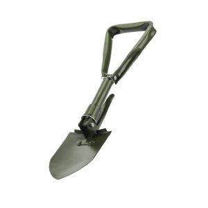 Foldable Camping Shovel - Camping Spade With Serrated Edge and Pickaxe