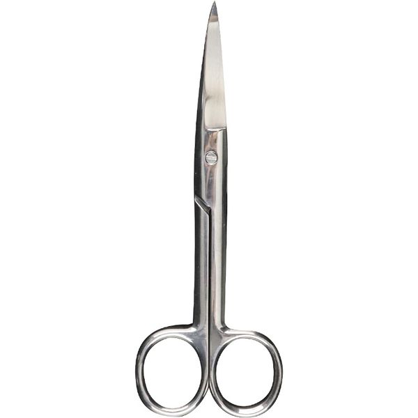 Stainless-Steel Surgical Scissors - Flat Tip (14 cm)