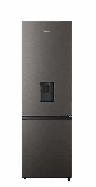 Hisense 263L Bottom Freezer Fridge with Water Dispenser-Titanium Inox