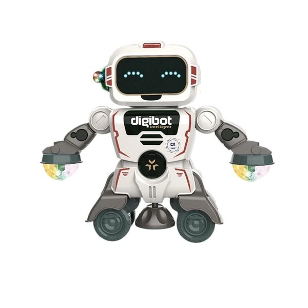 Baby Robot Toy 360 Rotate with Light &amp; Sound Dancing Robot Singing Robot