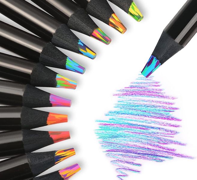 12 Colors Colored Pencils for Art Drawing Coloring Sketching Pre-sharpened