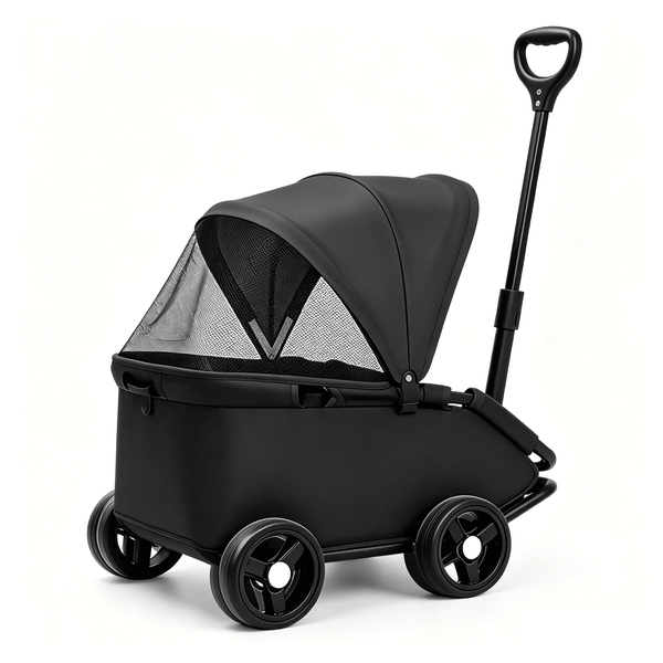 Pet Stroller with Sunshade Foldable Small And Medium-Sized Cat And Dog