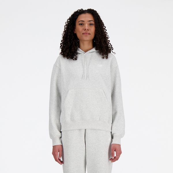 New Balance Women's Brushed Fleece Hoodie - Grey