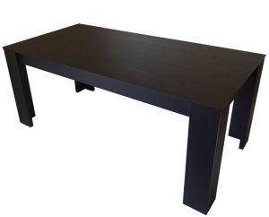 Palermo Dining Table 8 Seater 190cm Black Woodgrain