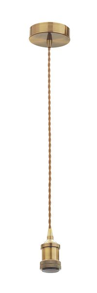 Bright Star Lighting - Single Cord Metal Pendant in Blister Pack