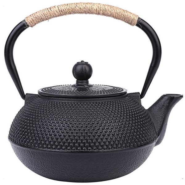 Cast Iron Teapot,Tetsubin Tea Kettle Safe,Cast Iron Tea Kettle with Infuser