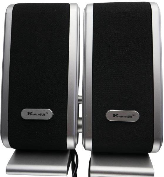 Unique USB Multimedia Speakers Black &amp; Silver