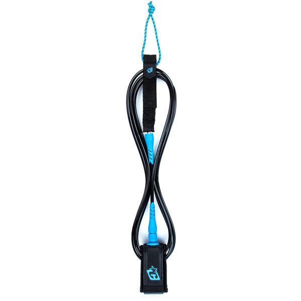 Creatures Longboard Ankle 9 Leash : Black Cyan (LLA9009BKCY)