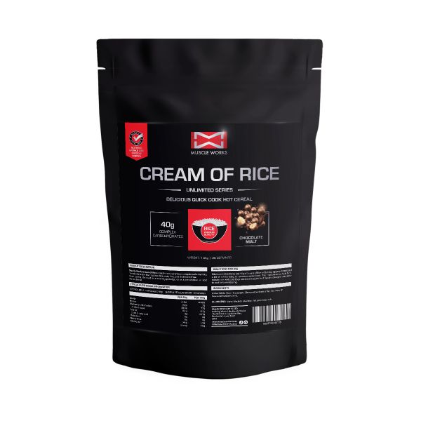 Muscle Works Cream of Rice 1.5kgs Chocolate Malt
