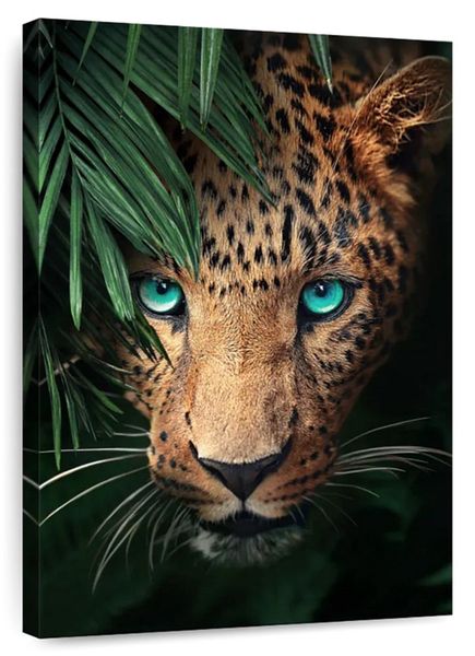 Canvas Art - Leopard Starring Canvas Wall Art Decor