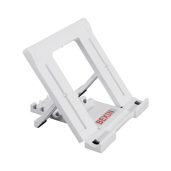 Portable Adjustable Stand for Tablets iPads - White